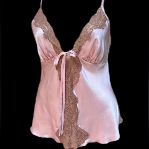 Rare Victoria’s Secret Pink Silk and. Lace Camisole - Picture 3 of 10